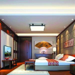Chinese-bedrooms-decorated-with-retro-elements