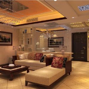 Chinese-living-room-with-bar