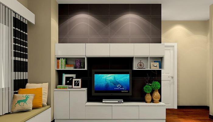 Modern-living-room-TV-cabinet-and-tatami