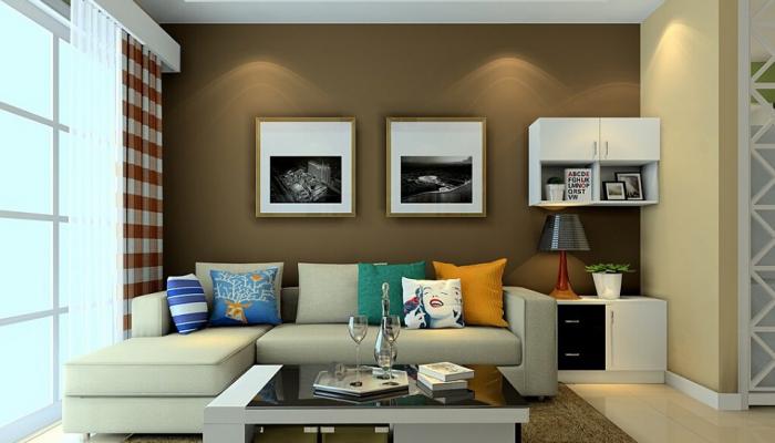 Modern-minimalist-living-room-tea-table-and-sofa