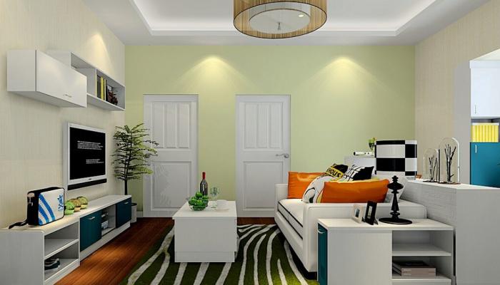 Modern-living-room-furnishings-and-wooden-flooring-rendering