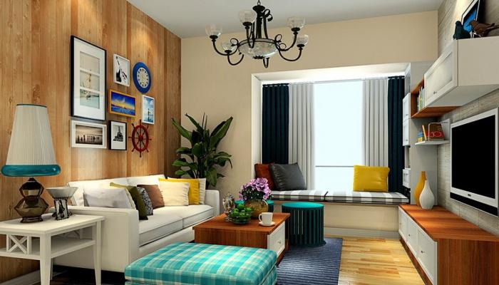 Modern-living-design-with-wood-wall-and-tatami