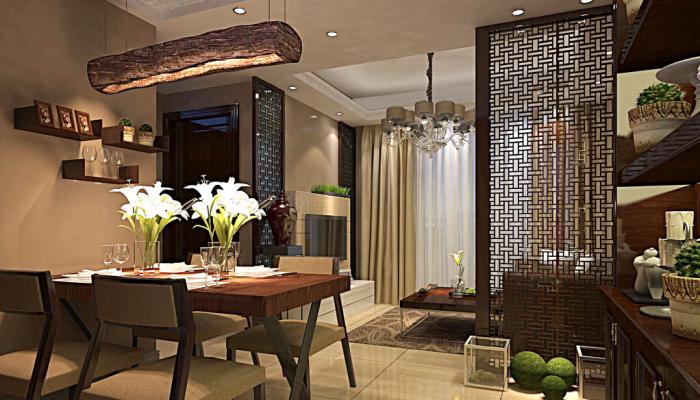 Wooden-partition-dining-room