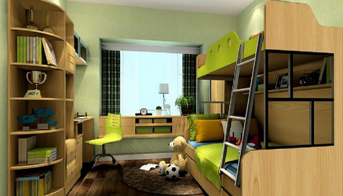 American-pastoral-style-childrens-bedroom-interior-design
