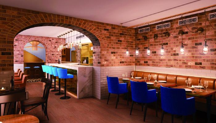 Western-restaurant-interior-brick-walls